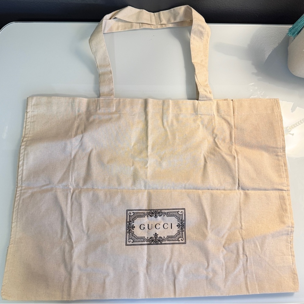 Authentic Gucci canvas tote